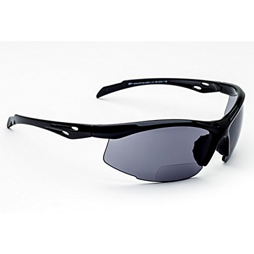Bifocal Safety Glasses SB-9000 PS Smoke, 2.00