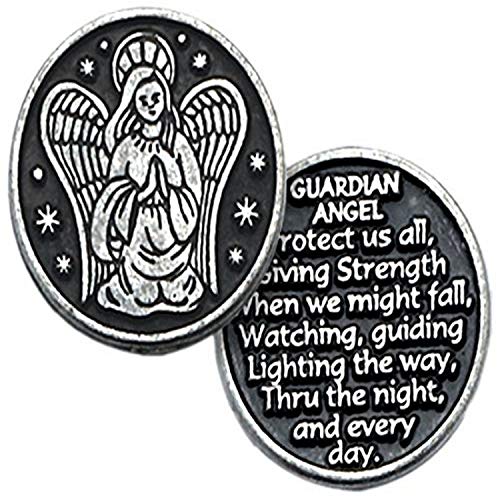 Cathedral Art, Pewter (Abbey & CA Gift) Guardian Angel Pocket Token, 1-Inch
