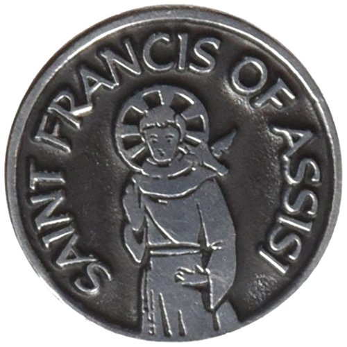 Cathedral Art (Abbey & CA Gift Saint Francis Pocket Token, 1-Inch, Silver