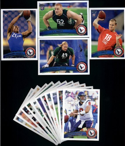 2011 Topps Houston Texans Complete Team Set (15 Cards)