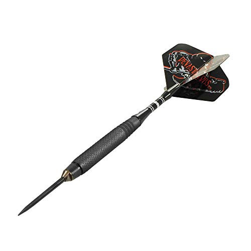 Bottelsen Hammer Head Steel Tip 95% Tungsten Devastators Black Steal 9/32-Inch Diameter Coarse Knurl Dart, 25 Gram