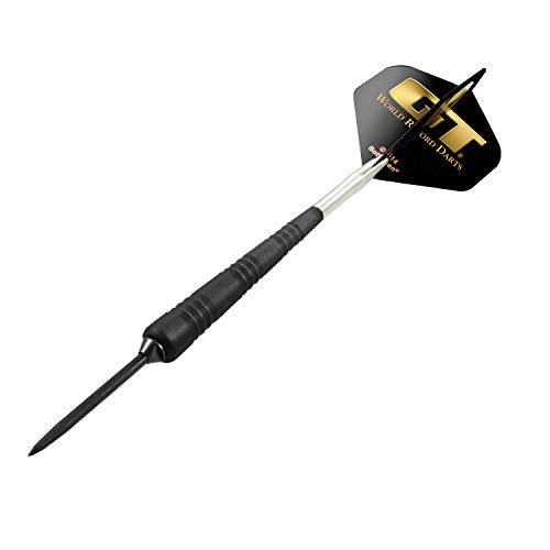 Bottelsen Hammer Head Steel Tip 90% Tungsten GT III Black Steal 5/16-Inch Diameter Dart, 25 Gram, Silver