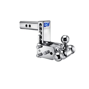 B&W Trailer Hitches Chrome Tow & Stow Adjustable Trailer Hitch Ball Mount – Fits 2″ Receiver, Tri-Ball (1-7/8″ x 2″ x 2-5/16″), 5″ Drop, 10,000 GTW – TS10048C | The Storepaperoomates Retail Market - Fast Affordable Shopping