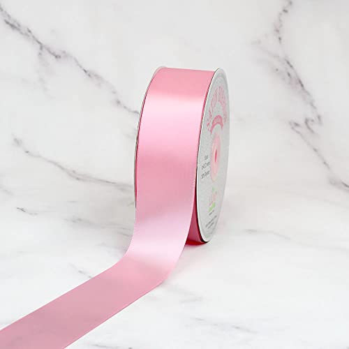Creative Ideas Solid Satin Ribbon, 1-1/2″/50 yd, Pink