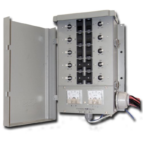 Connecticut Electric EGS107501G2 30Amp 10 Circuit G2 Manual Transfer Switch