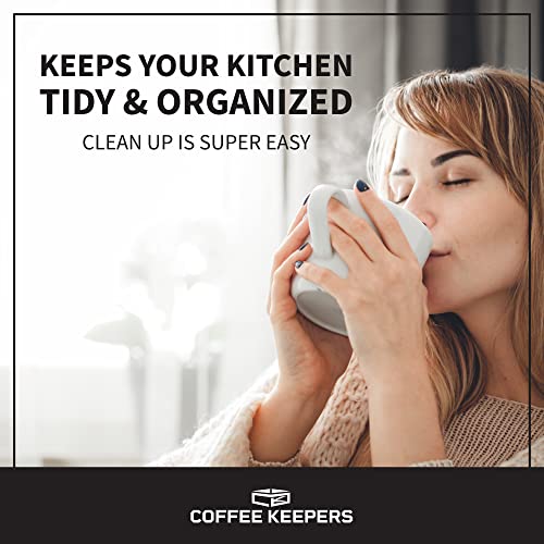 Coffee Keepers Under Cabinet Coffee Pod Holder – Storage Organizer for K-Cup® packs – Discreet Design – Holds 24 Single Coffee Pods – Easy, No-Drill Install – For Home, RV, & Boat Storage | The Storepaperoomates Retail Market - Fast Affordable Shopping