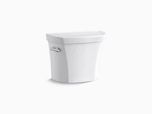 KOHLER 4467-0 Wellworth 1.28 gpf Toilet Tank with Left-Hand Trip Lever, One Size, White