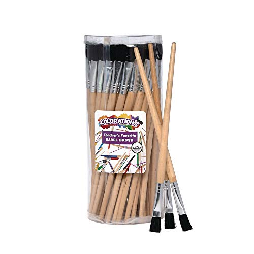 Colorations EASELB Teacher’s Favorite Easel Brush (Pack of 60),Black