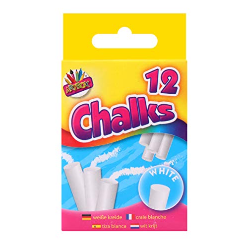 ARTBOX Chalks in Hanging Box – White (Pack of 12), 1208