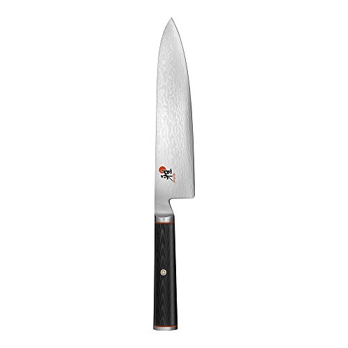 Miyabi Kaizen Chef’s Knife, Medium, Black with Red Accent