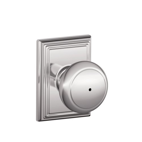 SCHLAGE Lock Company F40AND625ADD Addison Collection SCHLAGE Privacy Knob, Bright Chrome | The Storepaperoomates Retail Market - Fast Affordable Shopping