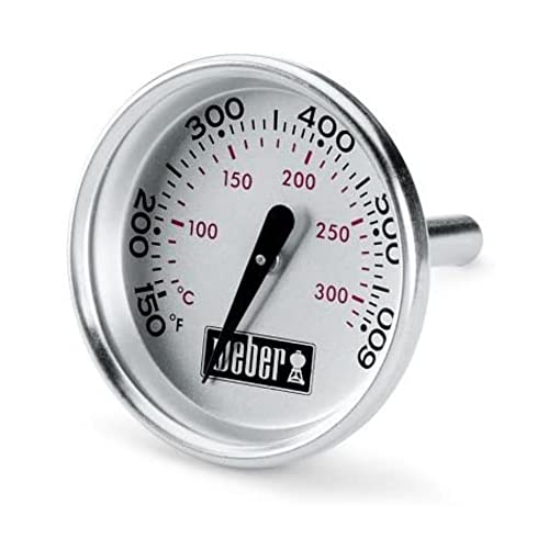 Weber 60540 Charcoal, Spirit, Q Grill Replacement Thermometer, 1-13/16″ Diameter