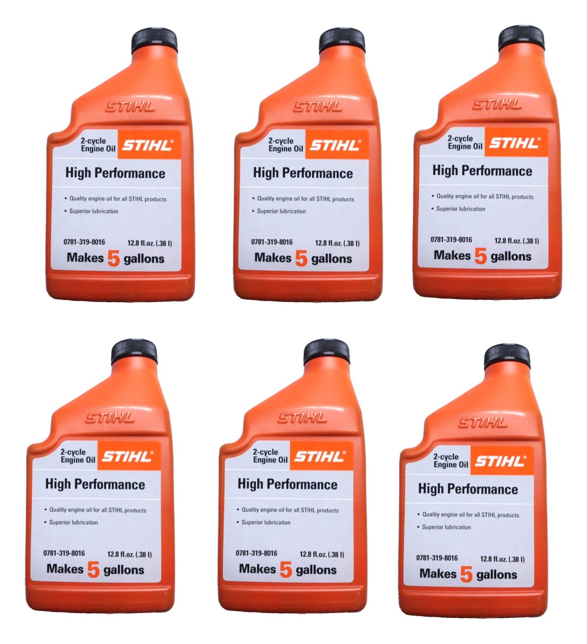 STIHL 0781 319 8010 12.8 Ounce High Performance 2 Cycle Engine Oil, 6 Pack | The Storepaperoomates Retail Market - Fast Affordable Shopping