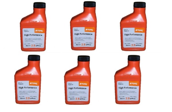 Stihl 0781 319 8015 High Performance 2-Cycle Engine Oil, 6.4oz, Pack Of 6