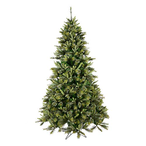 Vickerman 6.5′ Cashmere Slim Artificial Christmas Tree, Multi-Colored Dura-Lit® LED Lights – Faux Christmas Tree – Seasonal Indoor Home Decor