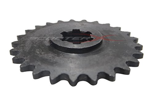 Scooterx 25 Tooth Sprocket for Gas Scooter, Pocket Bike, Mini Chopper, Gas Skateboard [4502]
