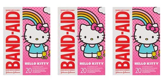 Band-Aid Brand Adhesive Bandages, Hello Kitty, 20 Count (Pack of 3)