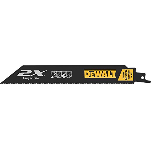 DEWALT 8-Inch Reciprocating Saw Blades, 14 TPI, 5-Pack (DWA4188)