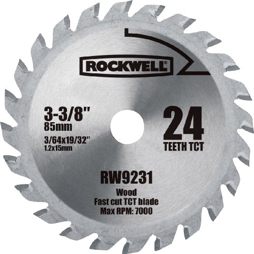 Rockwell RW9231 VersaCut 3-3/8-inch 24T Carbide-tipped Circular Saw Blade