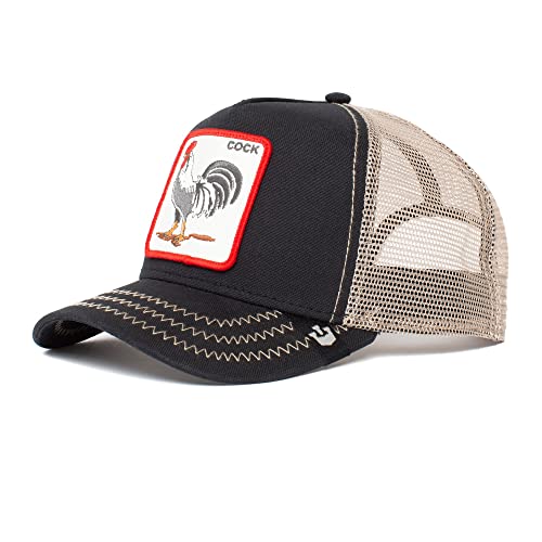 Goorin Bros. The Farm Men’s Trucker Hat – Baseball Snapback Cap, Black Rooster