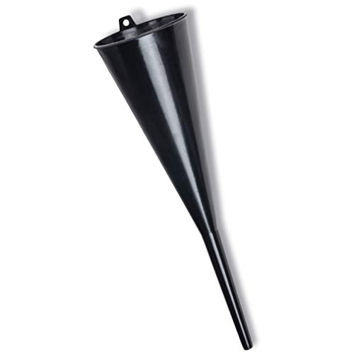LUMAX LX-1614 Black Long Neck Plastic Funnel. All-Purpose Utility Funnel. Great for Hard-to-Reach Applications. Overall Height 18 inches. Capacity: 1.5 quarts.