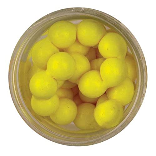 Berkley PowerBait Power Eggs Floating Magnum , Fluorescent Yellow – Garlic Scent, .5 oz Small Jar