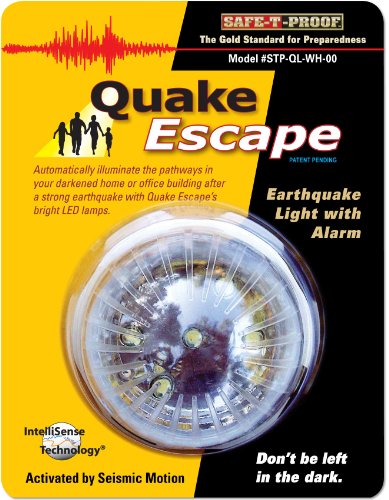 Quake Escape Earthquake Activated 48 Hour Light With Alarm