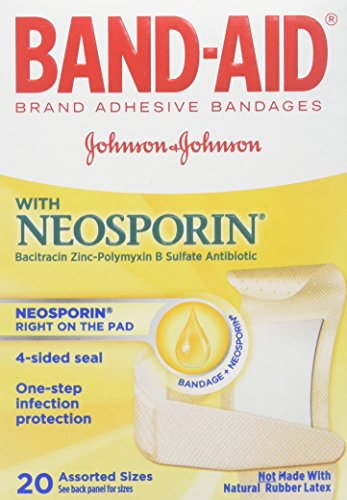 BAND-AID with Neosporin Bandages Assorted Sizes 20 Each (Pack of 2)