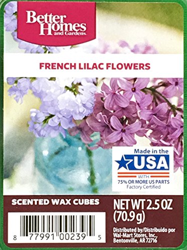 Better Homes and Gardens French Lilac Flowers Scented Wax Cubes