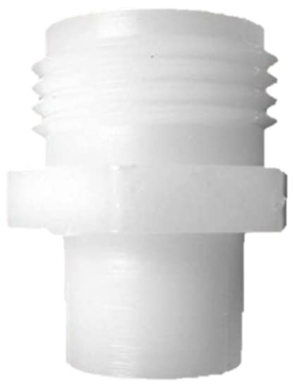 Little Giant GH-1/2, 1/2-inch FNPT x 3/4-inch Male GHT Garden Hose Adapter for Pond, Utility and Small Submersible Pumps, White, 599023