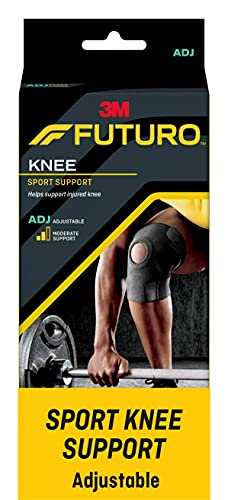 FUTURO Sport Knee Support, Ideal for Athletic and Everyday Activities, One Size Black