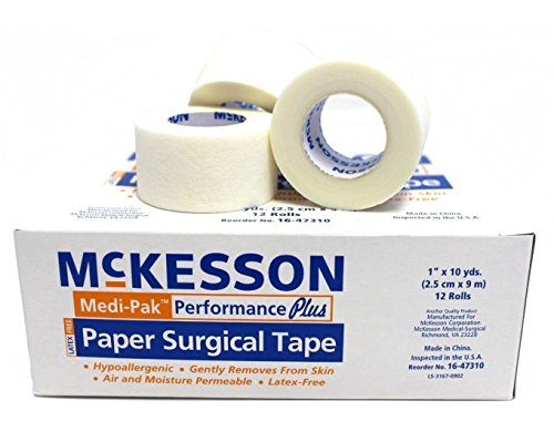 2 Pack McKesson 1″ Paper Surgical Tape (12 Rolls) 16-47310