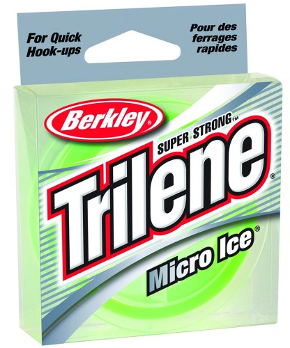 Berkley Trilene® Micro Ice®, Solar, 6-Pound Break Strength, 110yd Monofilament Fishing Line, Suitable for Freshwater Environments