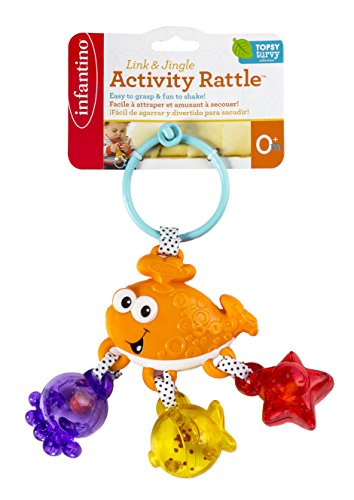 Infantino Link and Jingle Activity Rattle – Whale