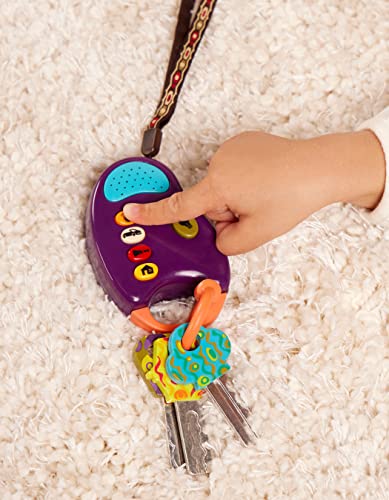 B. toys – Purple FunKeys – Toy Car Keys – Key Fob with Lights & Sounds – Interactive Baby Toy – Pretend Keys for Babies, Toddlers – 6 Months + | The Storepaperoomates Retail Market - Fast Affordable Shopping