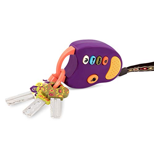 B. toys – Purple FunKeys – Toy Car Keys – Key Fob with Lights & Sounds – Interactive Baby Toy – Pretend Keys for Babies, Toddlers – 6 Months + | The Storepaperoomates Retail Market - Fast Affordable Shopping