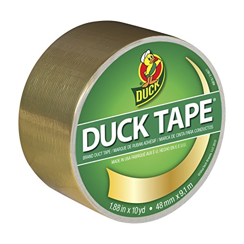 Duck Brand 280748 Duct Tape, Single Roll, Metallic Gold