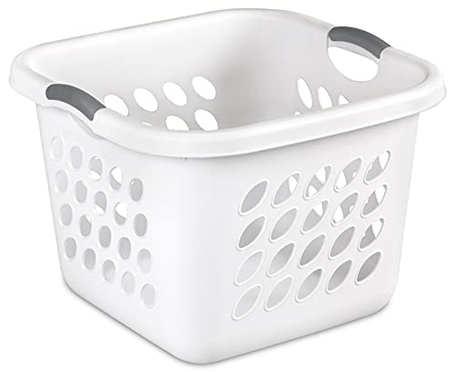 Sterilite 12178006 Laundry Basket, 19″, 19″ L x 19″ W x 13.88″ H, White(Pack of 1)
