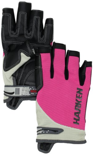 Harken Sport Spectrum 3/4 Finger Gloves, Pink, Junior Large