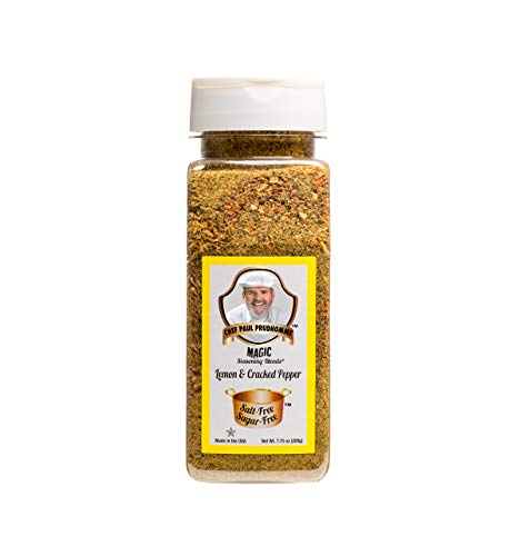 Chef Paul Prudhomme’s Magic Seasoning Blends ~ No Salt & No Sugar Seasoning Blends: Lemon & Cracked Pepper, 7.75 Oz.