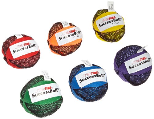 Sportime Foam Sensory Balls – 4 inch – Set of 6, Assorted Colors – 1004527
