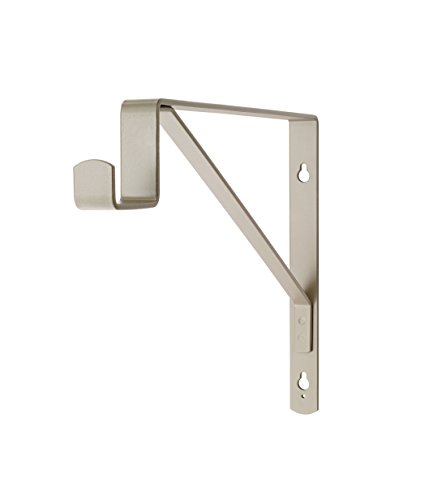 ClosetMaid SuiteSymphony Closet Bracket for Center Rod, and Shelf Support, Add On Accessory, Satin Nickel