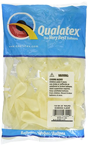Qualatex 43552 Diamond Clear, 5 Inch