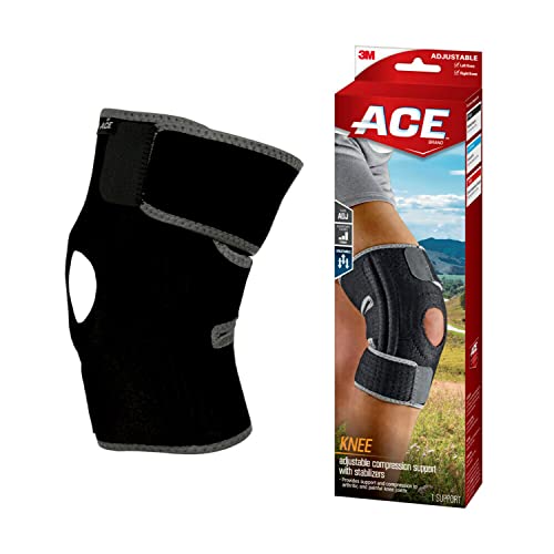 ACE Adjustable Knee Brace with Side Stabilizers Provides Support & Compression to Arthritic and Painful Knee Joints