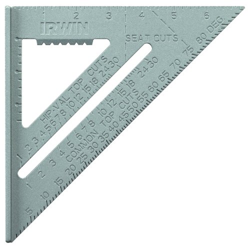 IRWIN Tools Rafter Square, Aluminum, 7-Inch (1794464),Silver