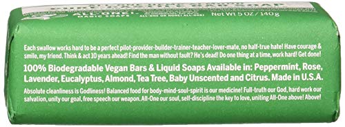 Dr. Bronner’s – Pure-Castile Bar Soap (Almond, 5 ounce) – Made with Organic Oils, For Face, Body and Hair, Gentle and Moisturizing, Biodegradable, Vegan, Cruelty-free, Non-GMO | The Storepaperoomates Retail Market - Fast Affordable Shopping