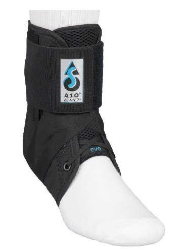 ASO EVO Ankle Stabilizer Brace (Small – Black) by Medspec/ASO Braces