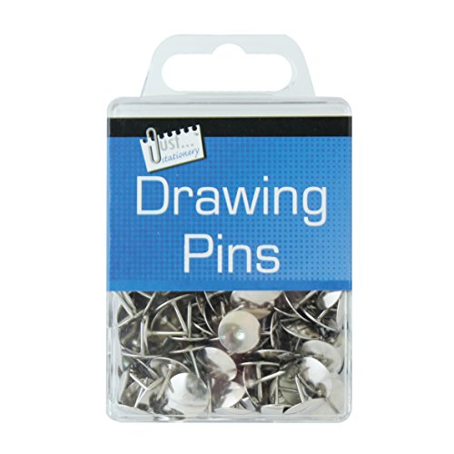 Just Stationery Assorted Drawing Pin (Pack of 120)