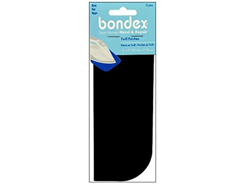 Bondex Iron-On Patches 5″X7″ 2/Pkg-Black