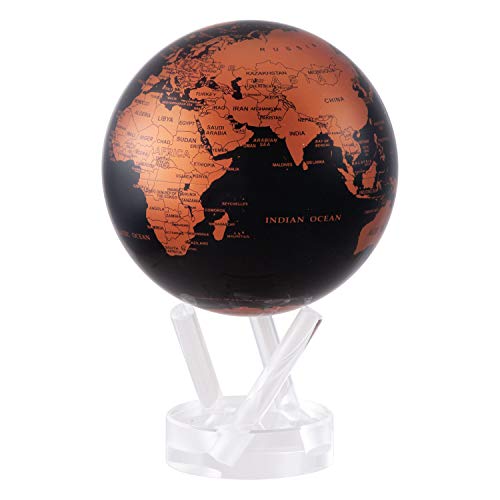 Mova 4.5″ Copper and Black Earth Globe